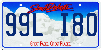 SD license plate 99LI80