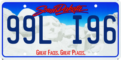 SD license plate 99LI96