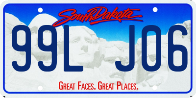 SD license plate 99LJ06