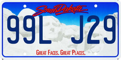 SD license plate 99LJ29