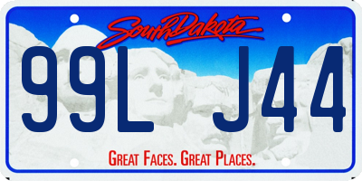 SD license plate 99LJ44