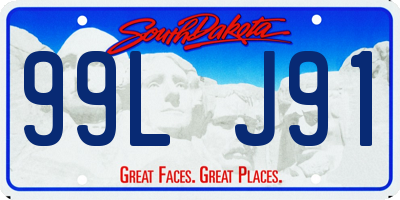 SD license plate 99LJ91