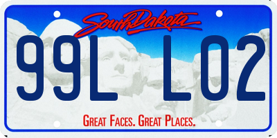 SD license plate 99LL02