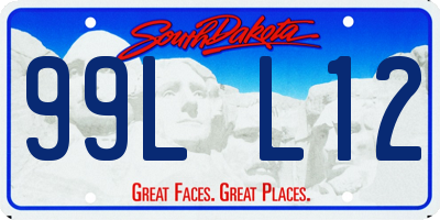 SD license plate 99LL12