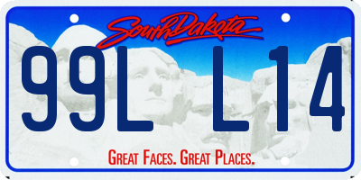 SD license plate 99LL14