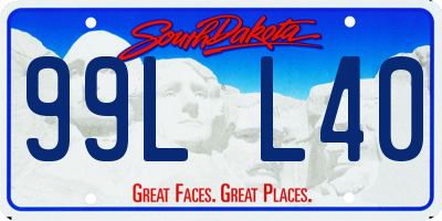 SD license plate 99LL40