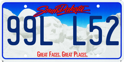 SD license plate 99LL52