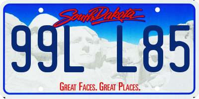 SD license plate 99LL85