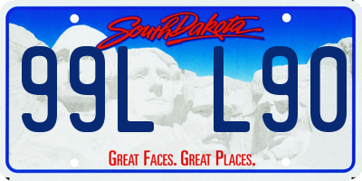 SD license plate 99LL90