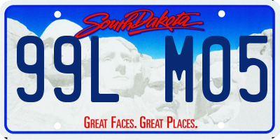 SD license plate 99LM05