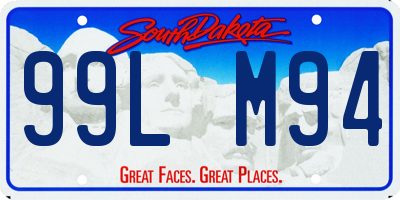 SD license plate 99LM94