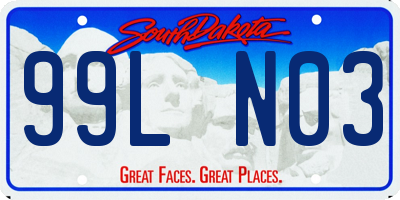 SD license plate 99LN03