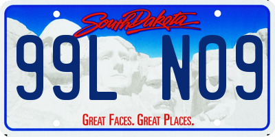 SD license plate 99LN09
