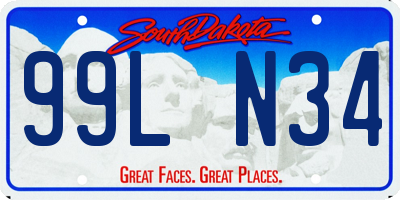 SD license plate 99LN34