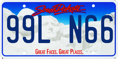 SD license plate 99LN66