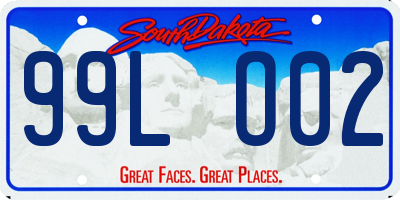 SD license plate 99LO02