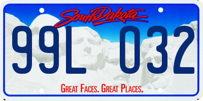 SD license plate 99LO32