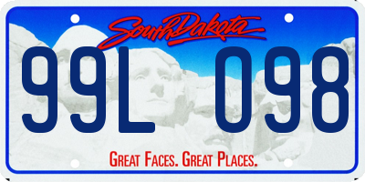 SD license plate 99LO98
