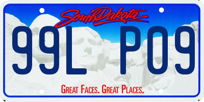 SD license plate 99LP09