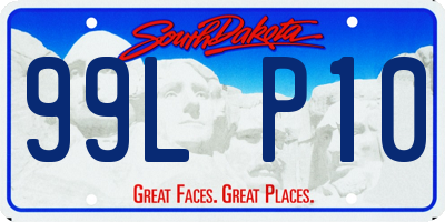 SD license plate 99LP10