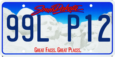 SD license plate 99LP12