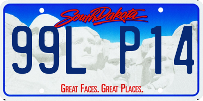 SD license plate 99LP14