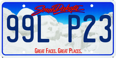 SD license plate 99LP23