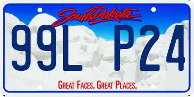 SD license plate 99LP24