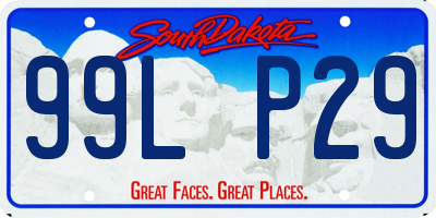SD license plate 99LP29