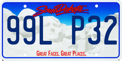 SD license plate 99LP32