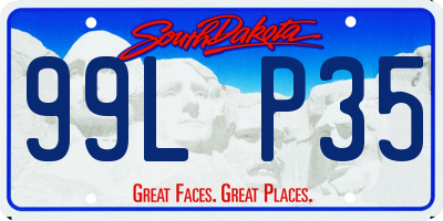 SD license plate 99LP35