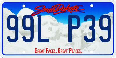 SD license plate 99LP39