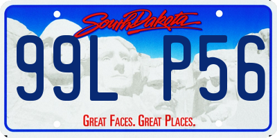 SD license plate 99LP56