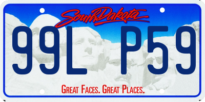 SD license plate 99LP59
