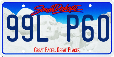 SD license plate 99LP60