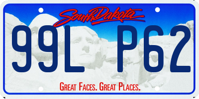 SD license plate 99LP62