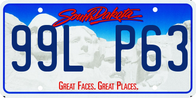 SD license plate 99LP63