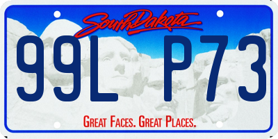 SD license plate 99LP73
