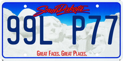 SD license plate 99LP77
