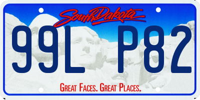 SD license plate 99LP82