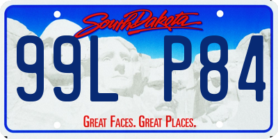 SD license plate 99LP84
