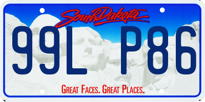 SD license plate 99LP86
