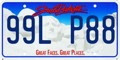 SD license plate 99LP88