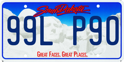 SD license plate 99LP90