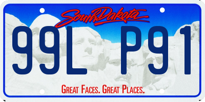 SD license plate 99LP91