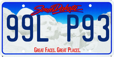 SD license plate 99LP93