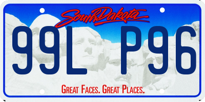 SD license plate 99LP96