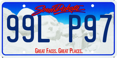 SD license plate 99LP97