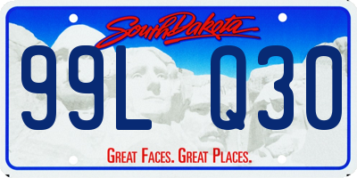 SD license plate 99LQ30