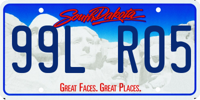 SD license plate 99LR05